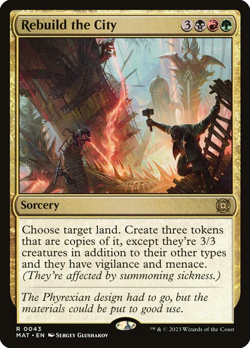 [Foil] MAT 043 Rebuild the City R