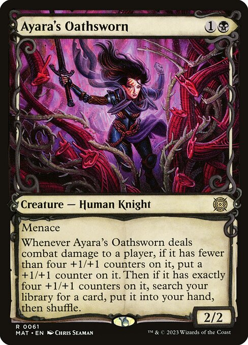 [Foil] MAT 061 Ayara's Oathsworn (Showcase) R