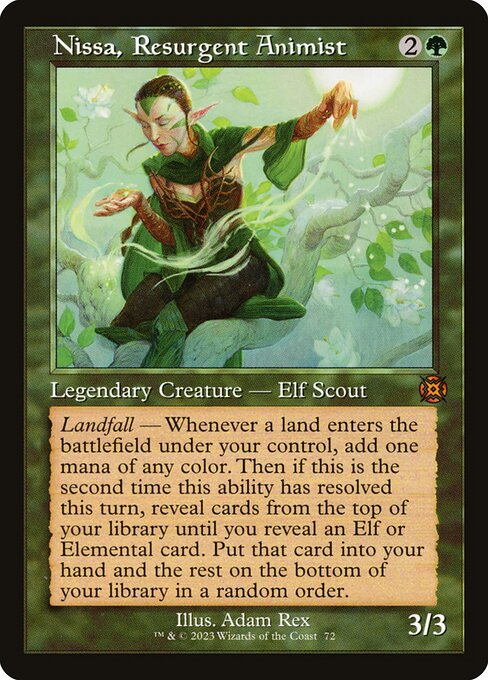 [Foil] MAT 072 Nissa, Resurgent Animist (Retro Frame) M