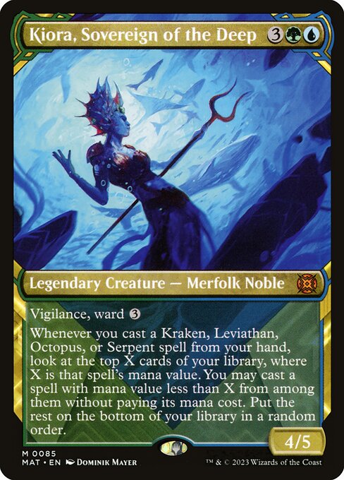 [Foil] MAT 085 Kiora, Sovereign of the Deep (Showcase) M
