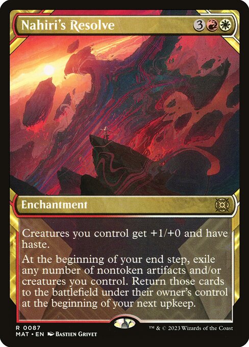 [Foil] MAT 087 Nahiri's Resolve (Showcase) R