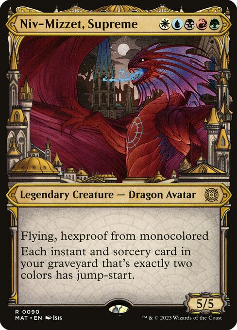 [Foil] MAT 090 Niv-Mizzet, Supreme (Showcase) R