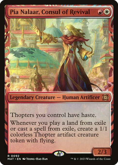[Foil] MAT 092 Pia Nalaar, Consul of Revival (Showcase) R