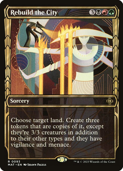[Foil] MAT 093 Rebuild the City (Showcase) R