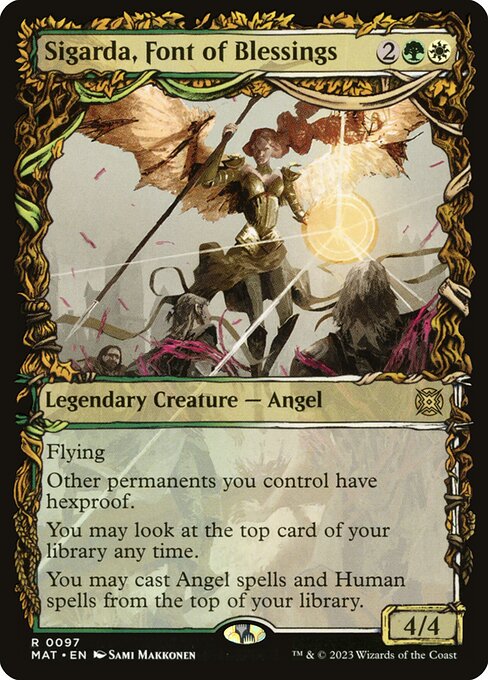 [Foil] MAT 097 Sigarda, Font of Blessings (Showcase) R