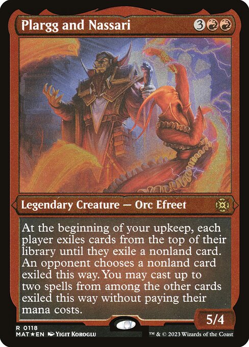 [Foil Etched] MAT 118 Plargg and Nassari (Foil Etched) R