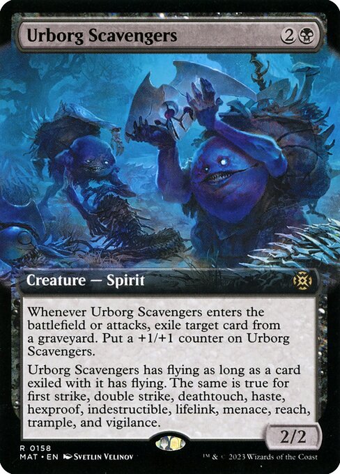 [Foil] MAT 158 Urborg Scavengers (Extended Art) R