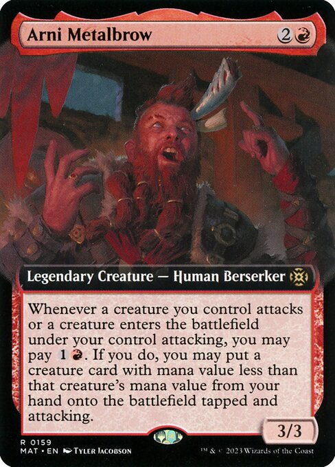 [Foil] MAT 159 Arni Metalbrow (Extended Art) R