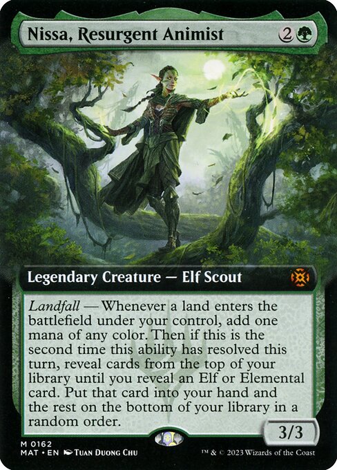 MAT 162 Nissa, Resurgent Animist (Extended Art) M