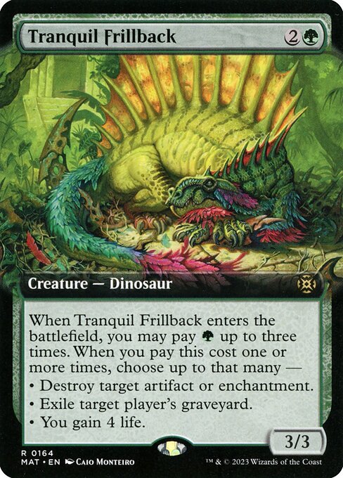 [Foil] MAT 164 Tranquil Frillback (Extended Art) R