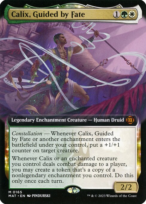 [Foil] MAT 165 Calix, Guided by Fate (Extended Art) M