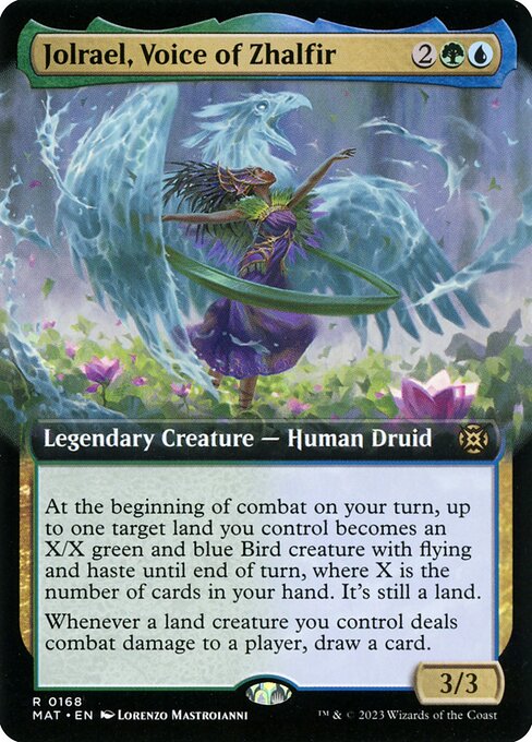 [Foil] MAT 168 Jolrael, Voice of Zhalfir (Extended Art) R
