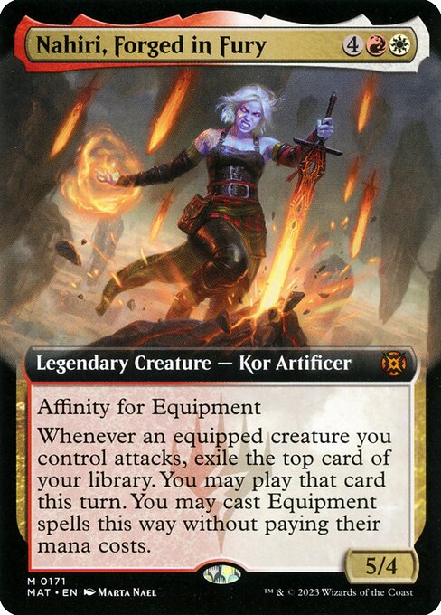 [Foil] MAT 171 Nahiri, Forged in Fury (Extended Art) M