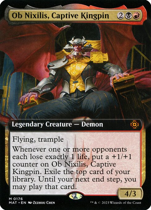[Foil] MAT 176 Ob Nixilis, Captive Kingpin (Extended Art) M