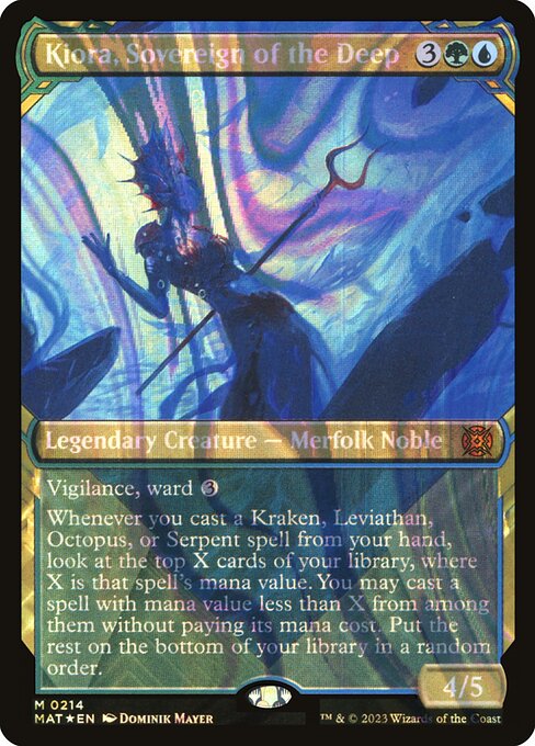 [Foil] MAT 214 Kiora, Sovereign of the Deep (Halo Foil) M