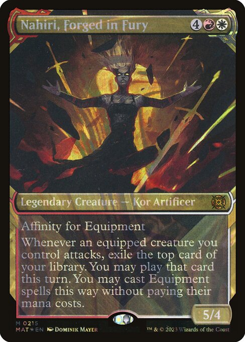 [Foil] MAT 215 Nahiri, Forged in Fury (Halo Foil) M