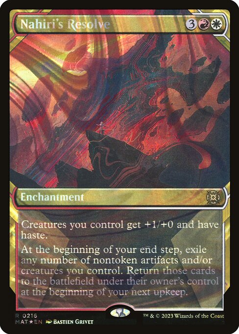 [Foil] MAT 216 Nahiri's Resolve (Halo Foil) R