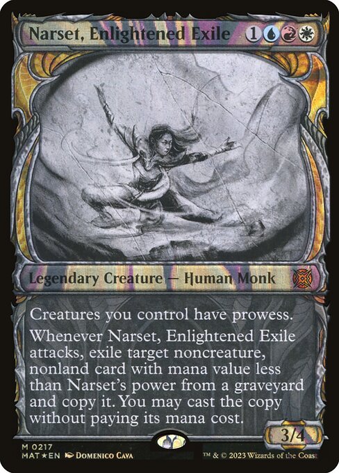 [Foil] MAT 217 Narset, Enlightened Exile (Halo Foil) M