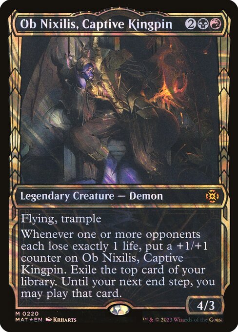[Foil] MAT 220 Ob Nixilis, Captive Kingpin (Halo Foil) M