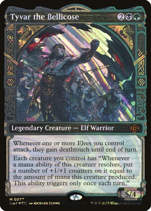 [Foil] MAT 227 Tyvar the Bellicose (Halo Foil) M