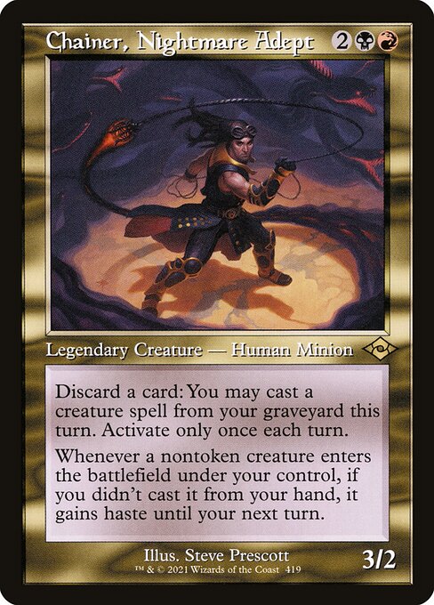 MH2 419 Chainer, Nightmare Adept (Retro Frame) R