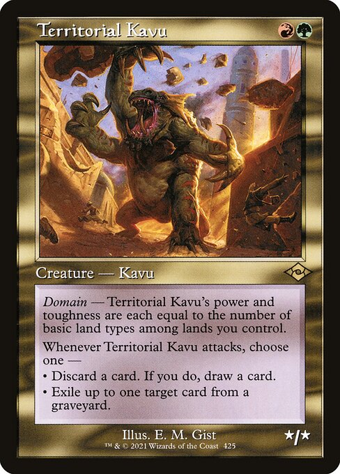 [Foil] MH2 425 Territorial Kavu (Retro Frame) R