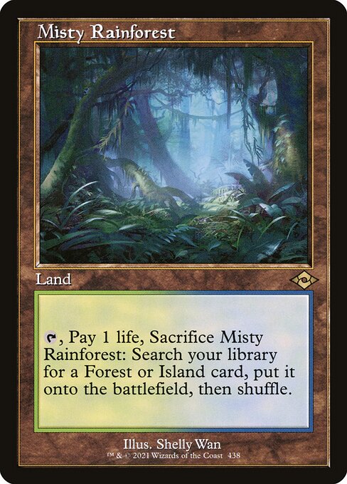 [Foil] MH2 438 Misty Rainforest (Retro Frame) R