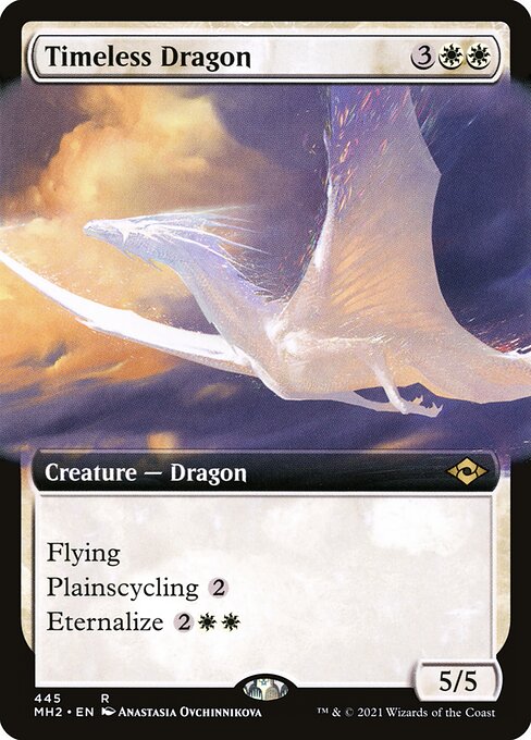 [Foil] MH2 445 Timeless Dragon (Extended Art) R