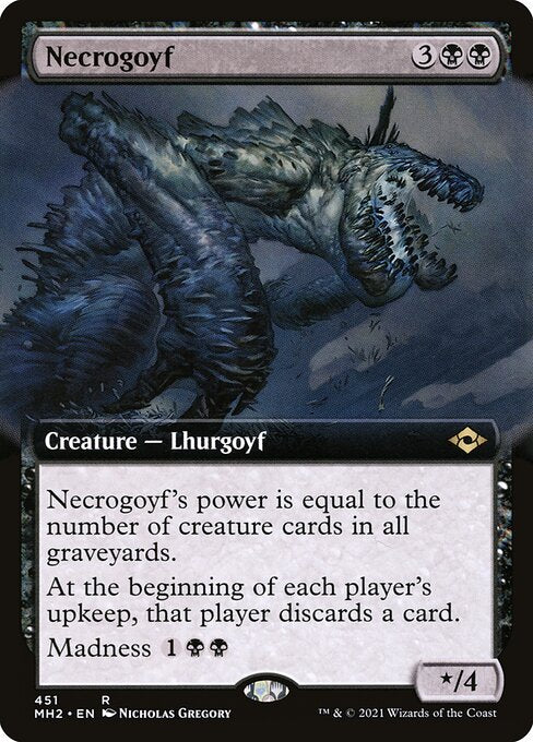 [Foil] MH2 451 Necrogoyf (Extended Art) R
