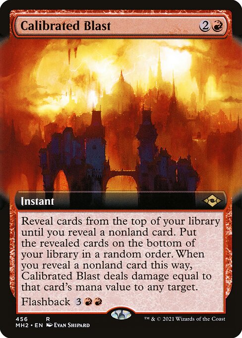 [Foil] MH2 456 Calibrated Blast (Extended Art) R