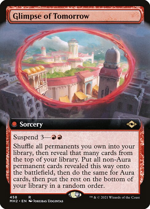 [Foil] MH2 458 Glimpse of Tomorrow (Extended Art) R