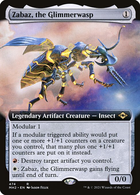 MH2 474 Zabaz, the Glimmerwasp (Extended Art) R
