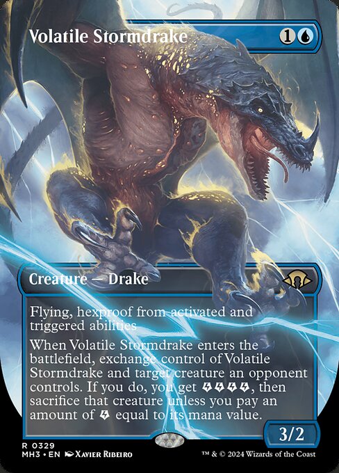 MH3 329 Volatile Stormdrake (0329 - Borderless) R