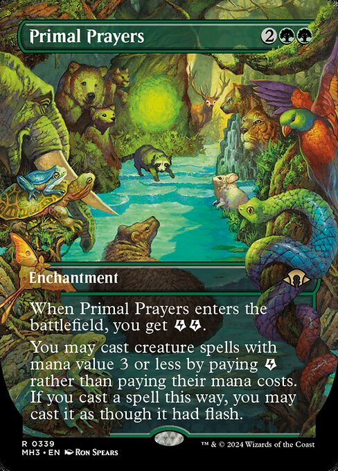 MH3 339 Primal Prayers (0339 - Borderless) R