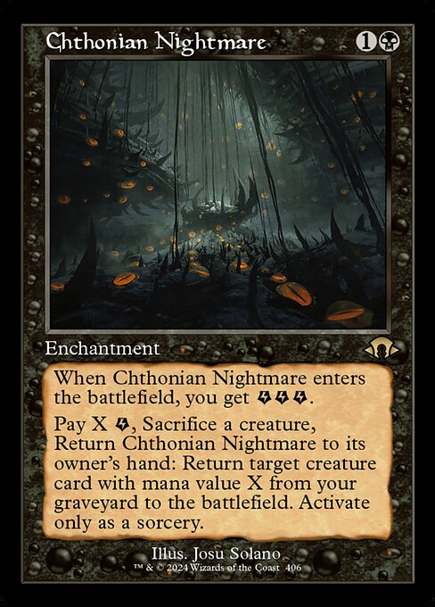 MH3 406 Chthonian Nightmare (0406 - Retro Frame) R