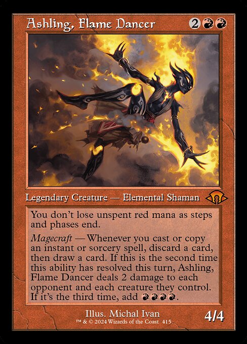[Foil] MH3 415 Ashling, Flame Dancer (0415 - Retro Frame) M