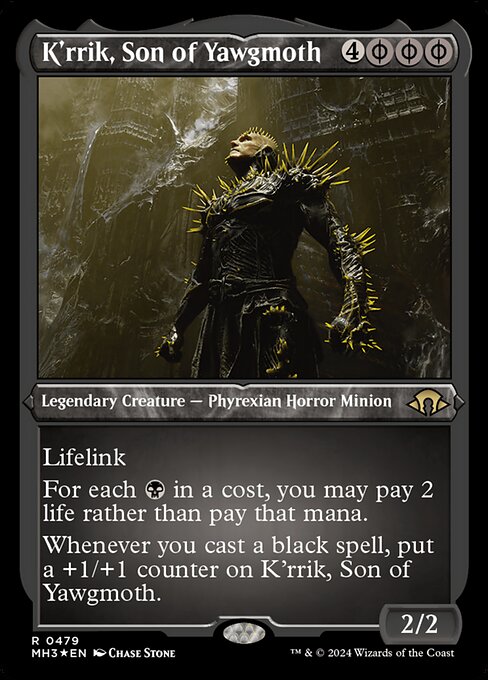 [Foil Etched] MH3 479 K'rrik, Son of Yawgmoth (0479 - Foil Etched) R