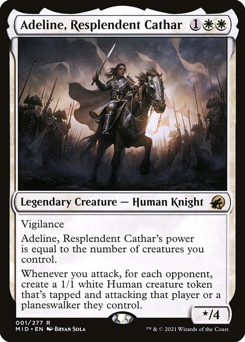 [Foil] MID 001 Adeline, Resplendent Cathar R
