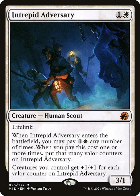 [Foil] MID 025 Intrepid Adversary M