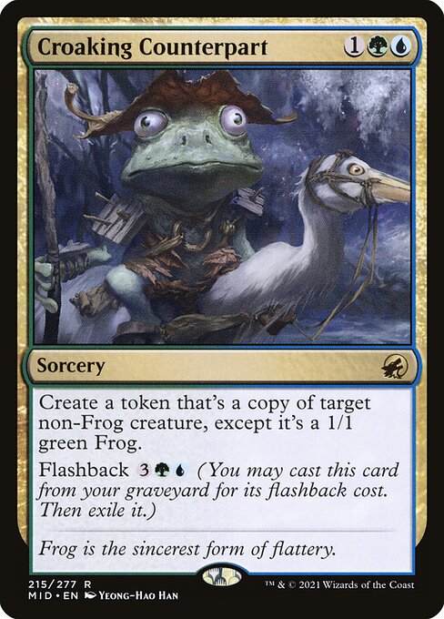 [Foil] MID 215 Croaking Counterpart R