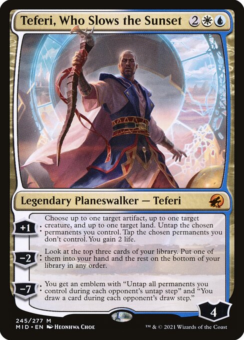 [Foil] MID 245 Teferi, Who Slows the Sunset M