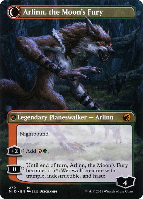 [Foil] MID 279 Arlinn, the Pack's Hope (Borderless) M