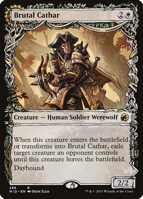 [Foil] MID 286 Brutal Cathar (Showcase) R
