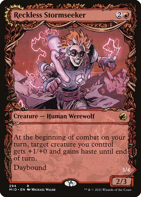 [Foil] MID 294 Reckless Stormseeker (Showcase) R