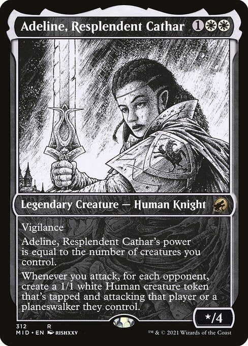 [Foil] MID 312 Adeline, Resplendent Cathar (Eternal Night) R