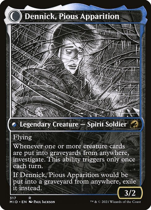 [Foil] MID 317 Dennick, Pious Apprentice (Eternal Night) R