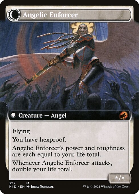 [Foil] MID 327 Enduring Angel (Extended Art) M