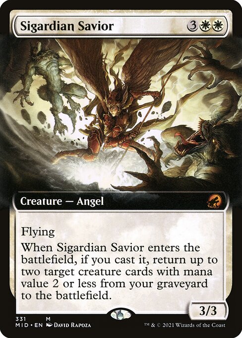 [Foil] MID 331 Sigardian Savior (Extended Art) M