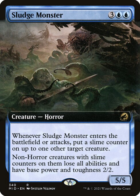 [Foil] MID 340 Sludge Monster (Extended Art) R
