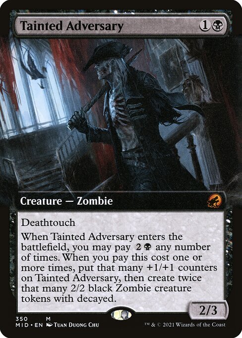 [Foil] MID 350 Tainted Adversary (Extended Art) M